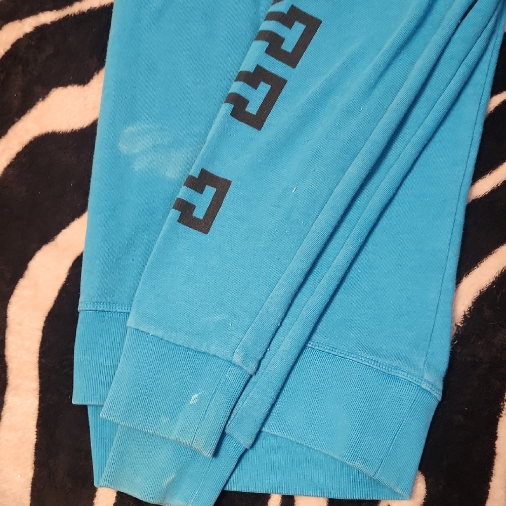 PINK Victoria's Secret Turquoise Cowl Neck Sweater - Picture 6 of 6
